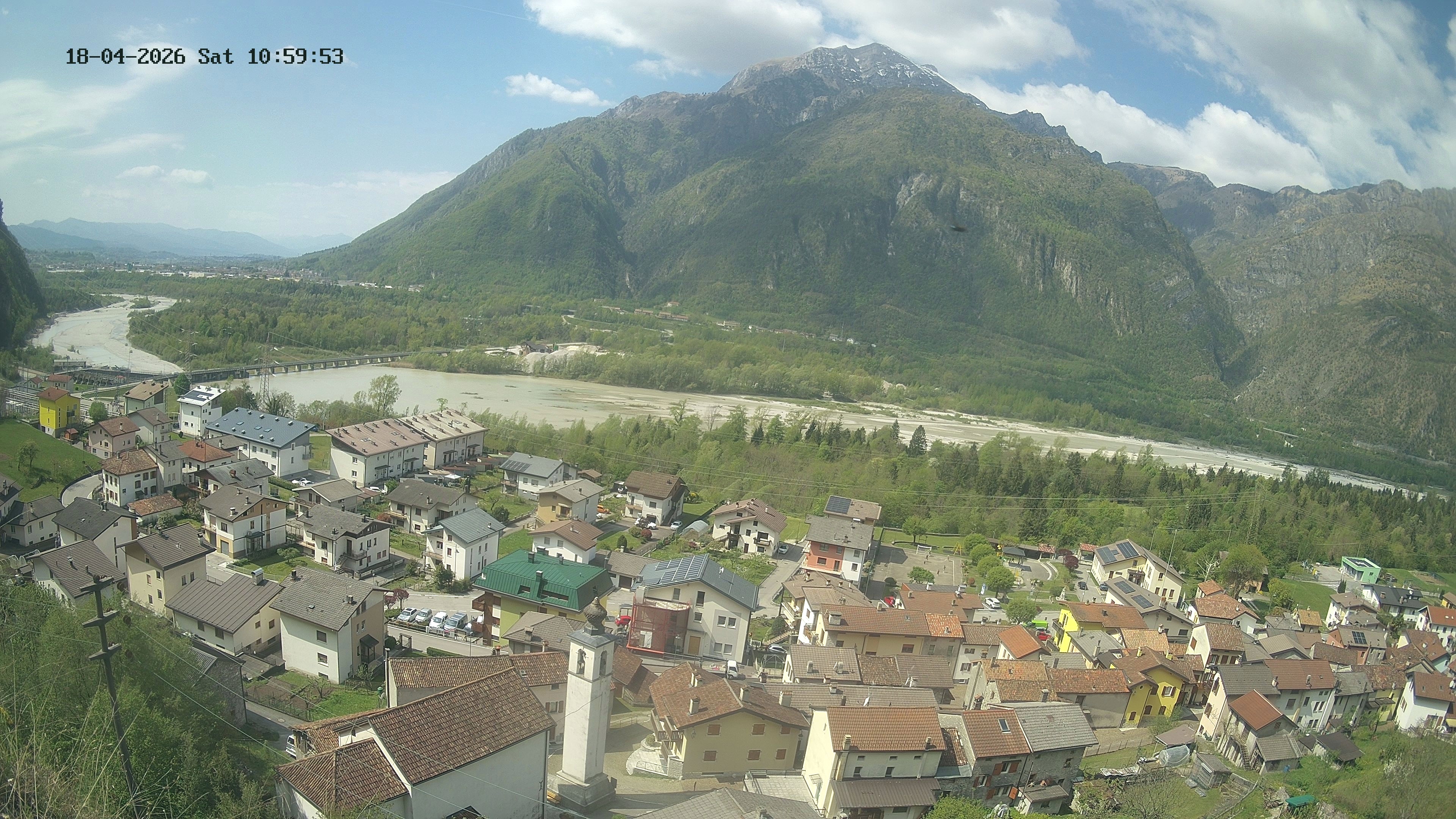 immagine della webcam nei dintorni di Santa Croce: webcam Ponte nelle Alpi