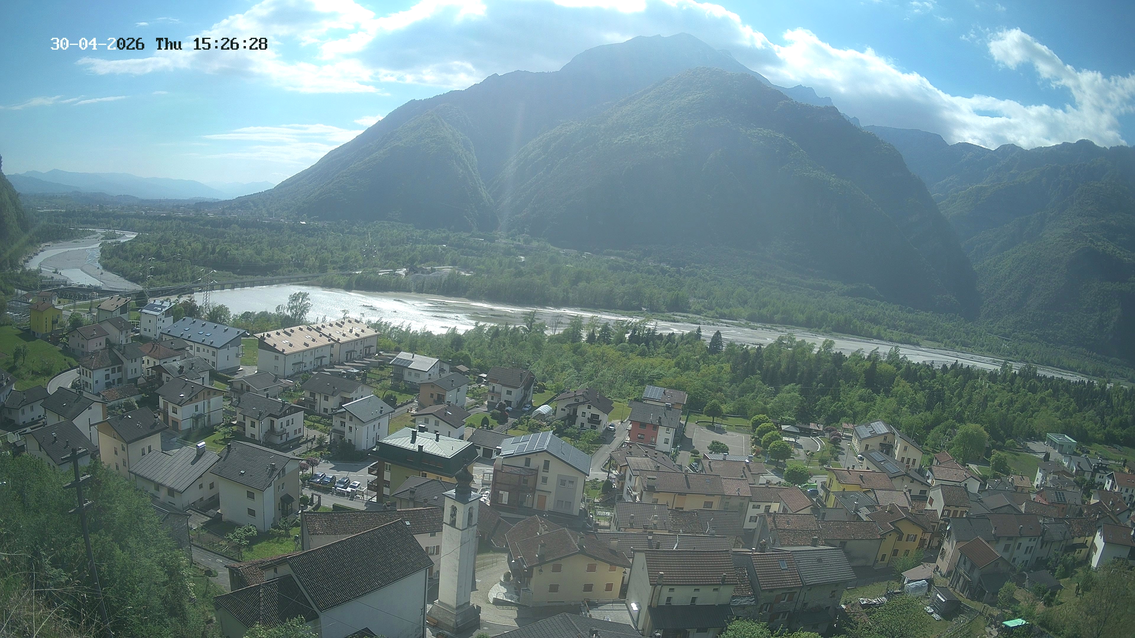 immagine della webcam nei dintorni di Revine Lago: webcam Ponte nelle Alpi