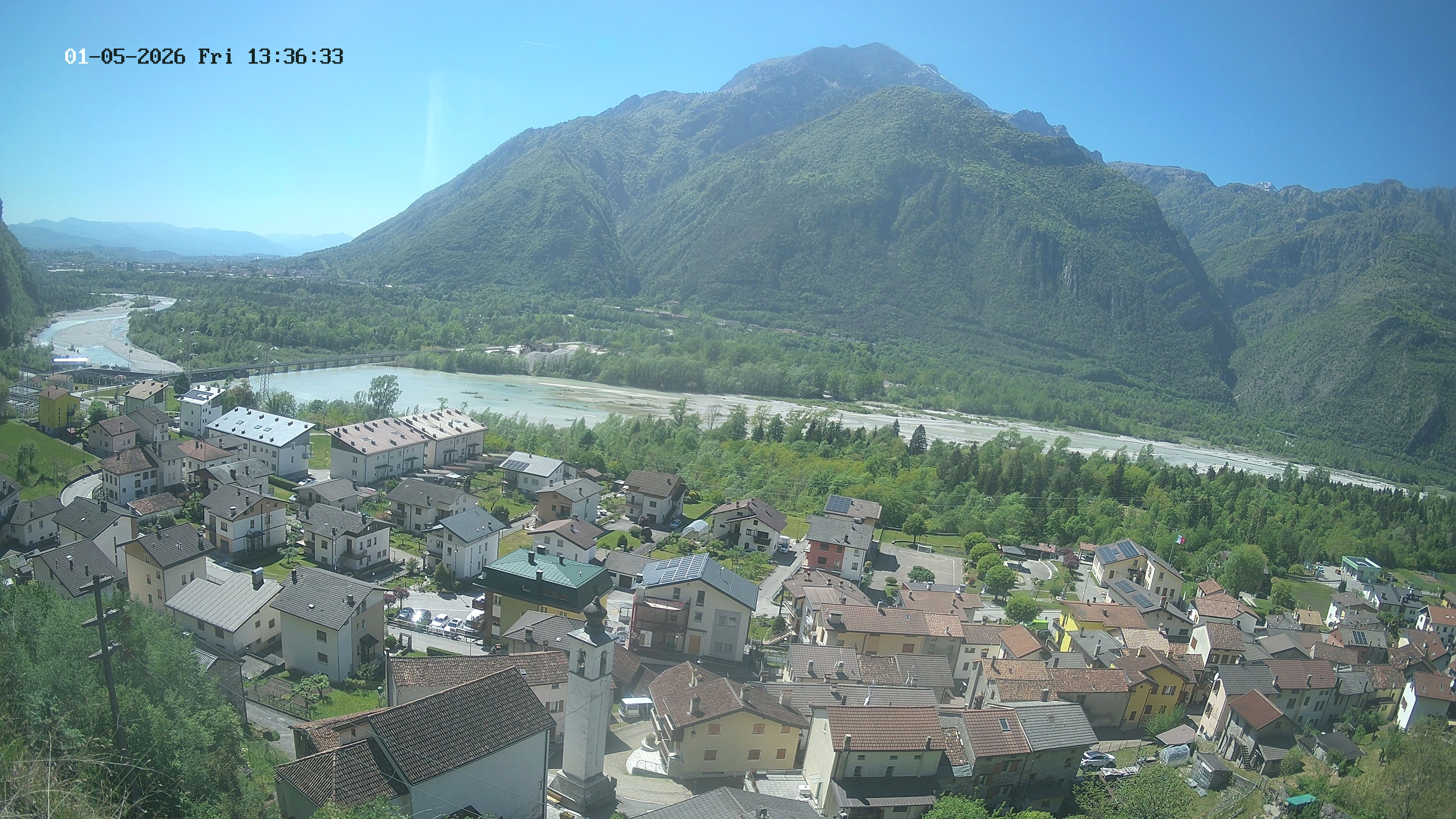 immagine della webcam nei dintorni di Limana: webcam Ponte nelle Alpi