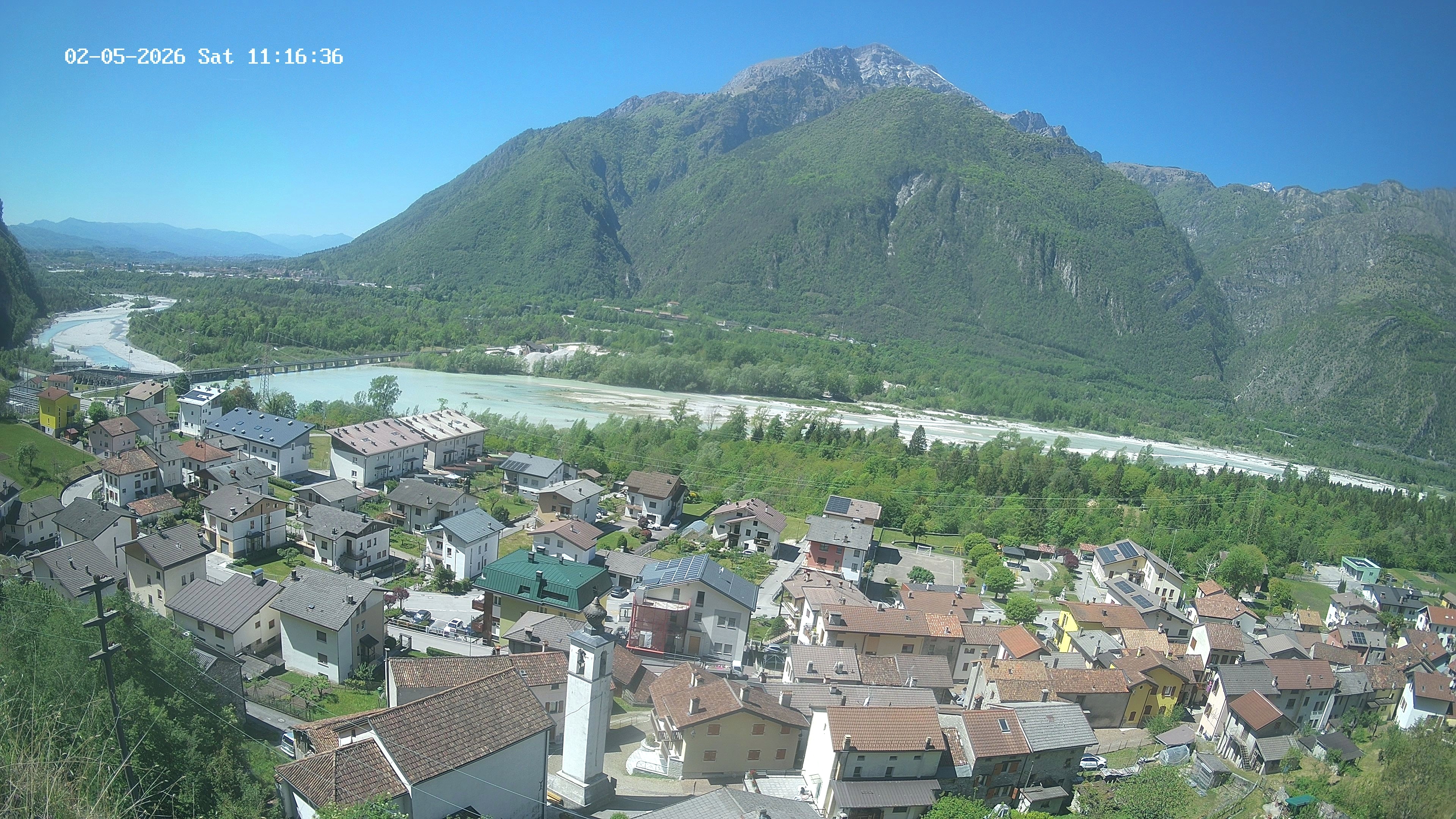 immagine della webcam nei dintorni di Pian del Cansiglio: webcam Ponte nelle Alpi