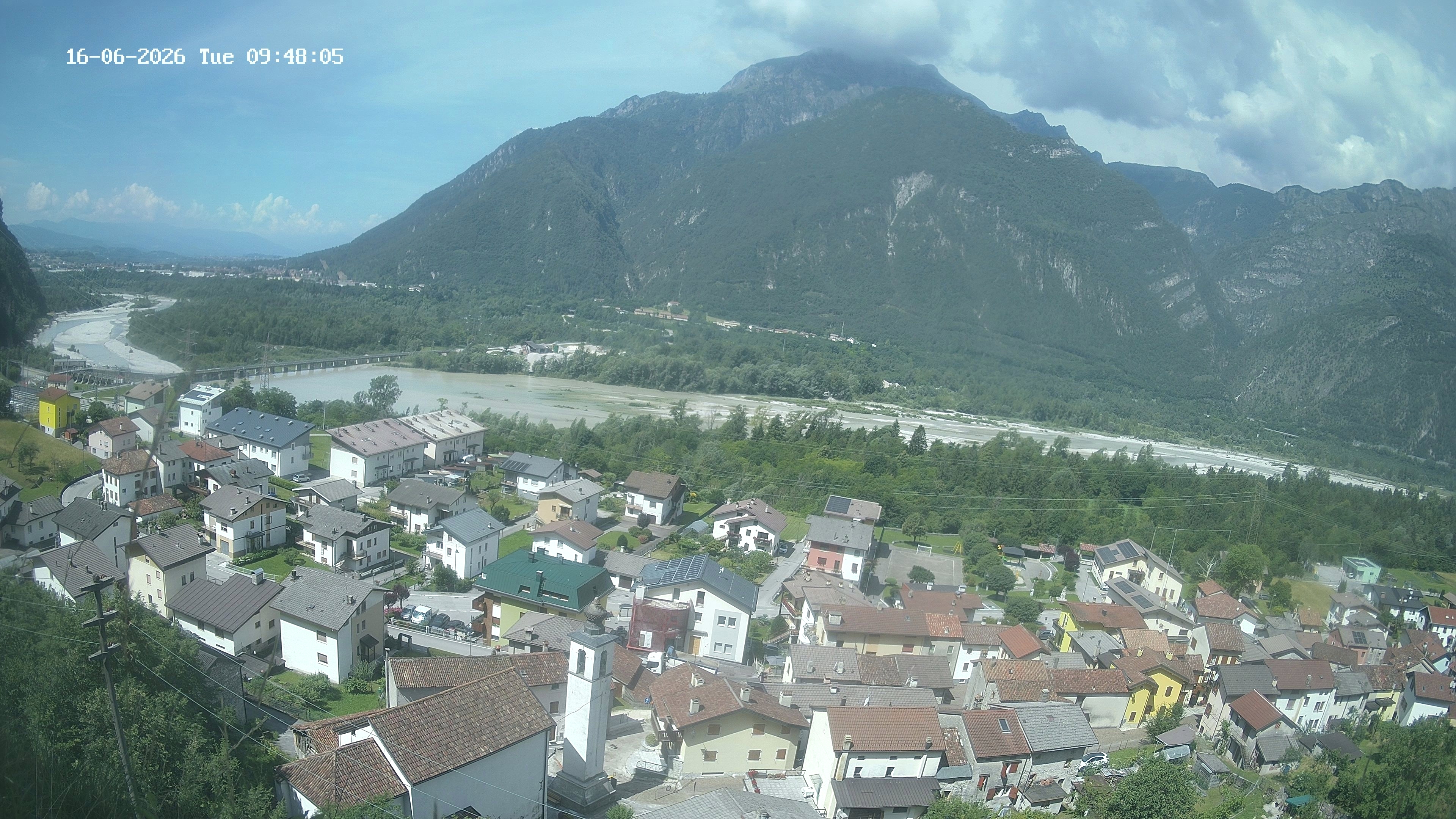 immagine della webcam nei dintorni di Budoia: webcam Ponte nelle Alpi