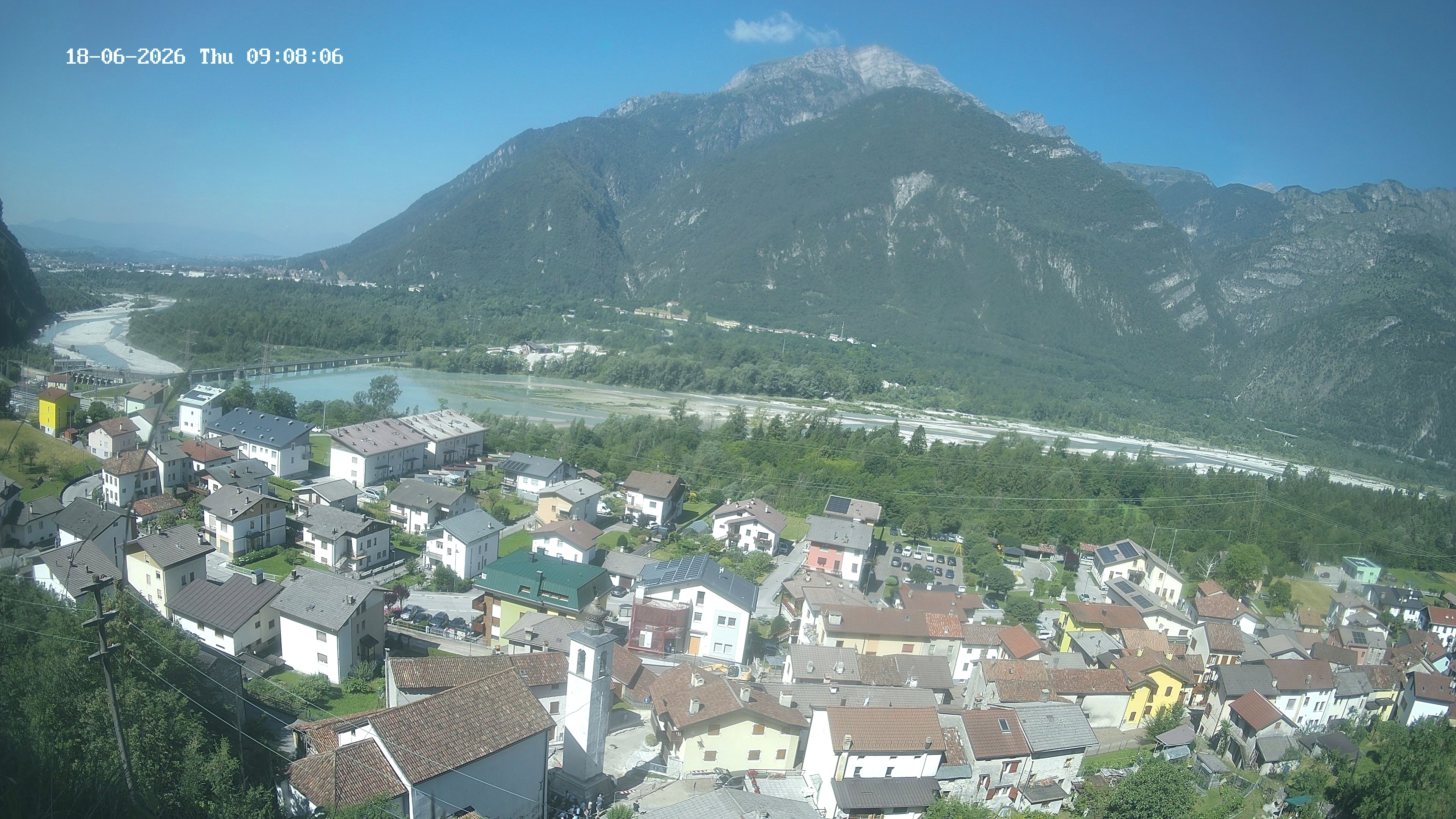 immagine della webcam nei dintorni di Vittorio Veneto: webcam Ponte nelle Alpi