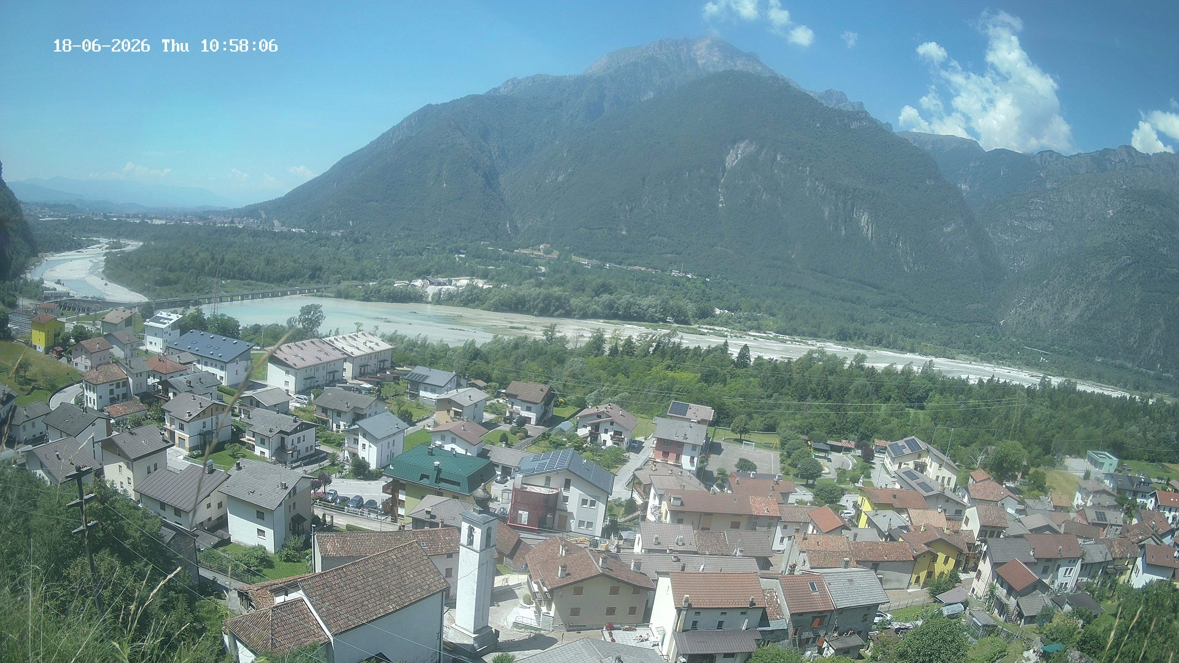 immagine della webcam nei dintorni di Revine Lago: webcam Ponte nelle Alpi