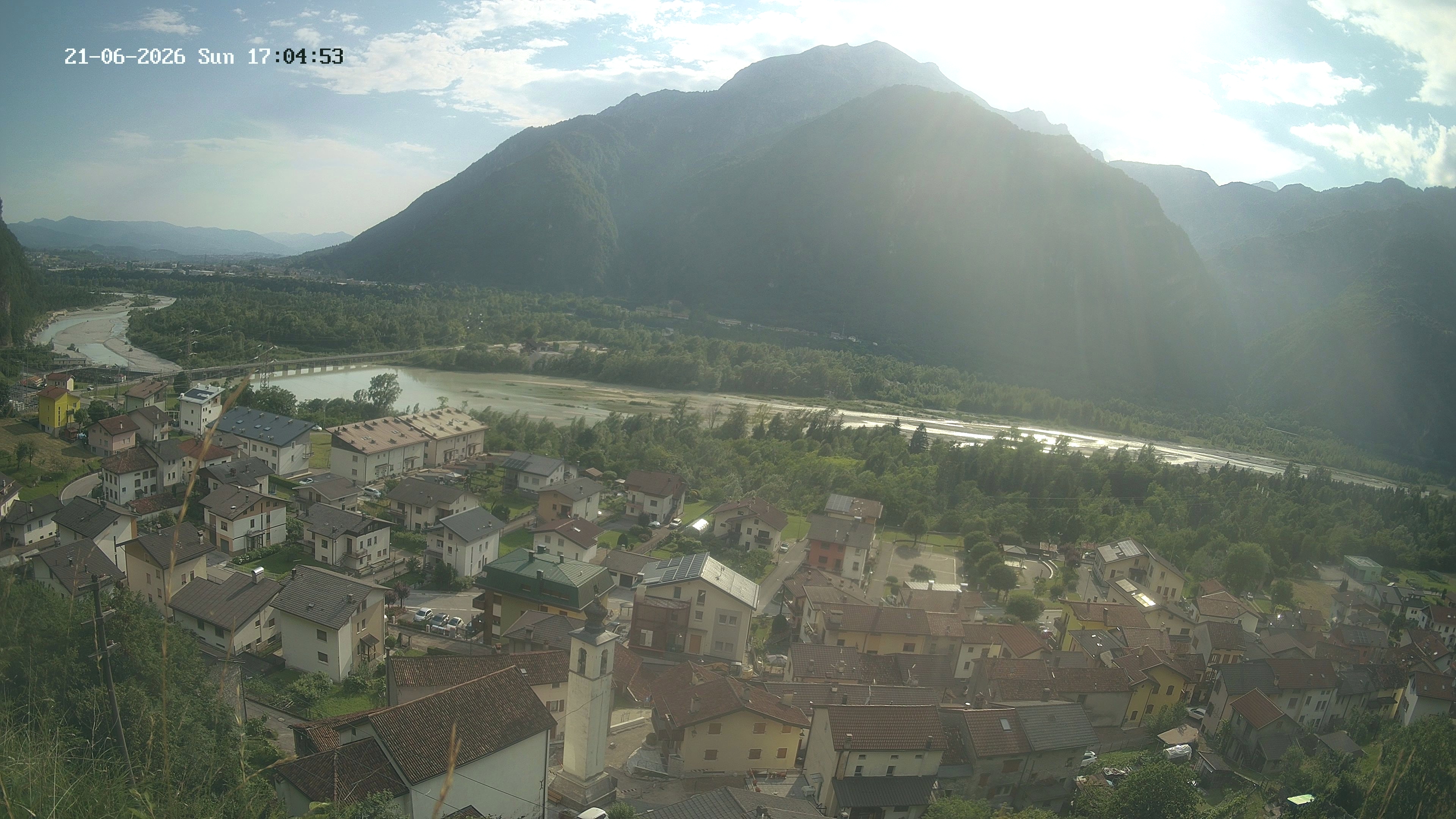 immagine della webcam nei dintorni di Limana: webcam Ponte nelle Alpi