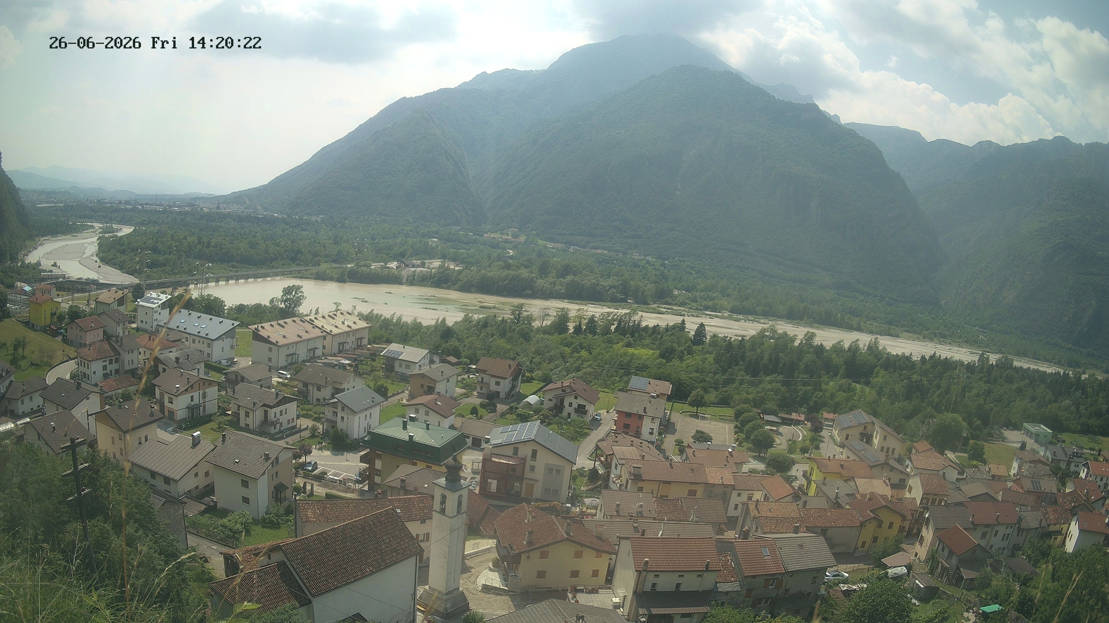 immagine della webcam nei dintorni di Andreis: webcam Ponte nelle Alpi