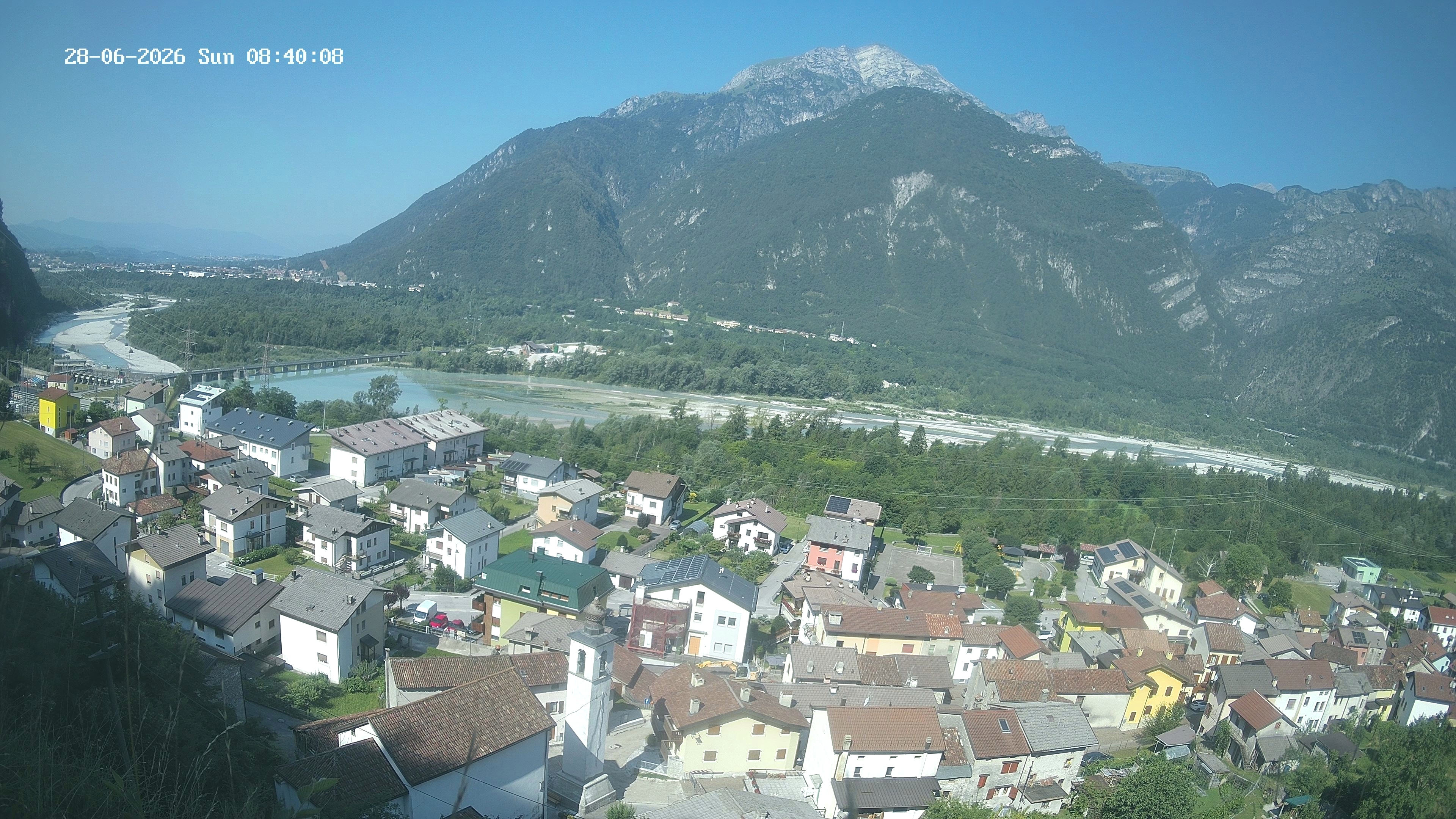 immagine della webcam nei dintorni di Tambre: webcam Ponte nelle Alpi