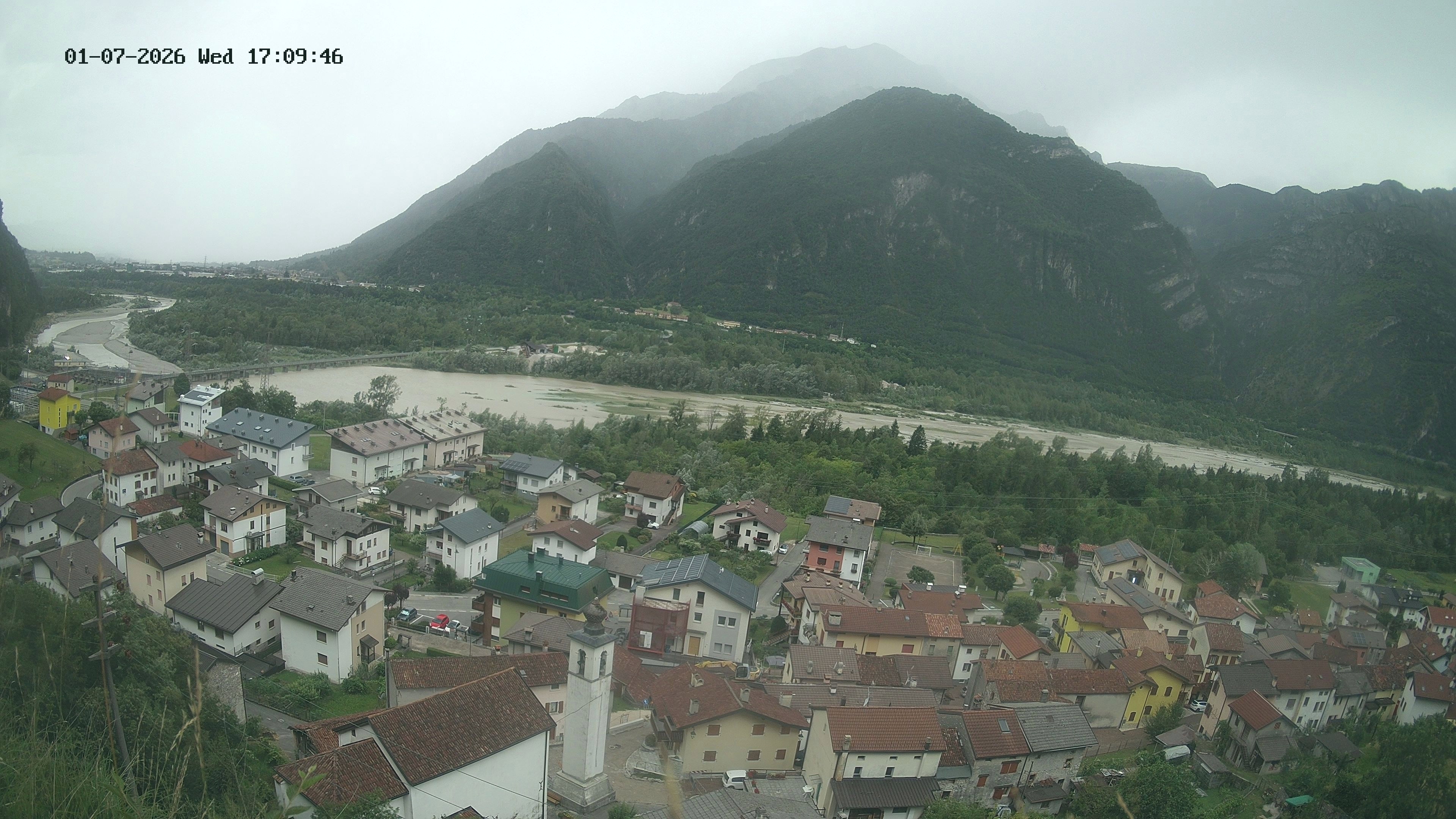 immagine della webcam nei dintorni di Belluno: webcam Ponte nelle Alpi