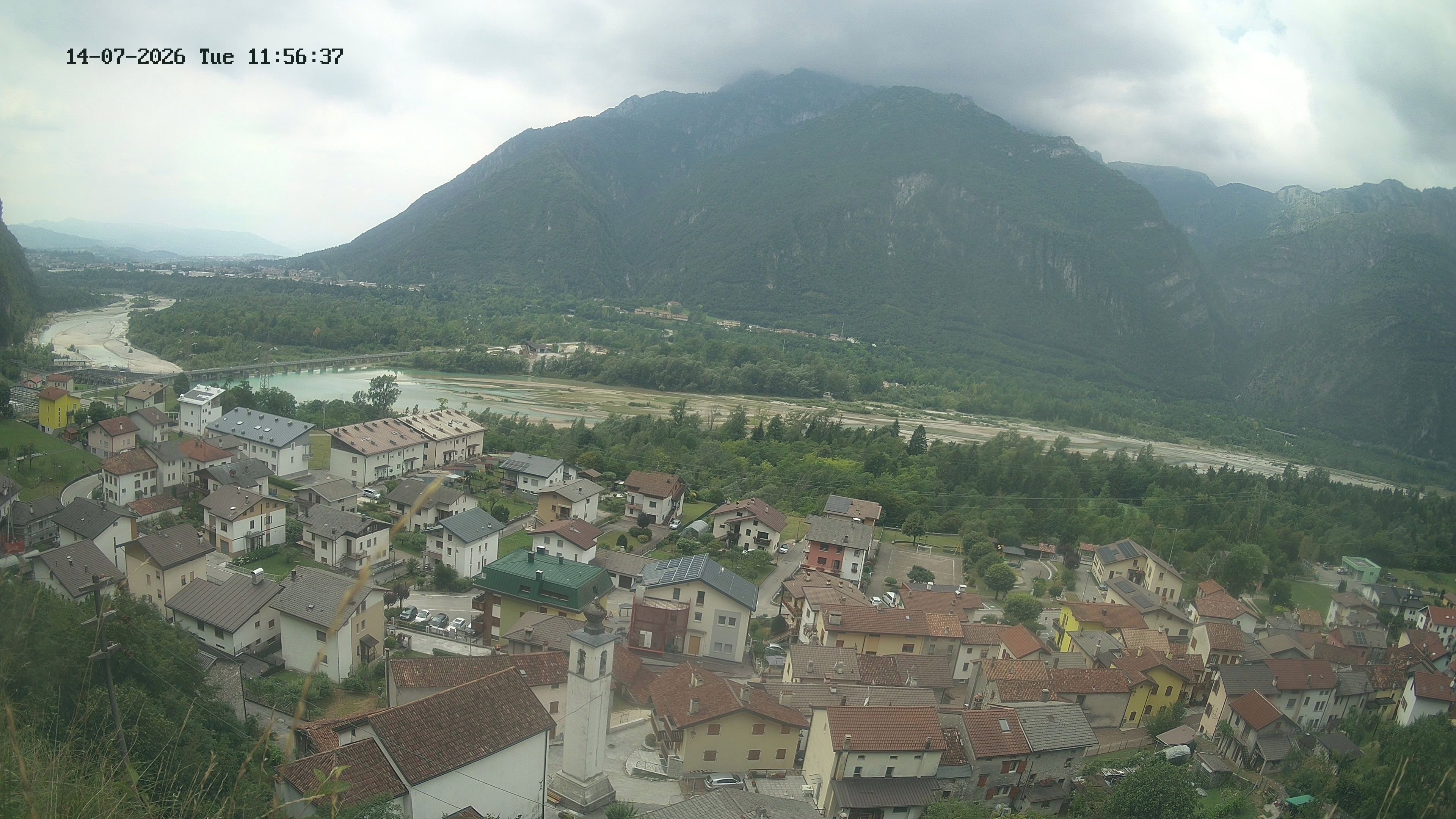 immagine della webcam nei dintorni di Santa Croce: webcam Ponte nelle Alpi